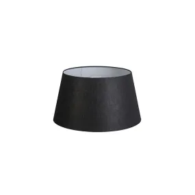 Abat-jour 32cm rond DS E27 lin noir