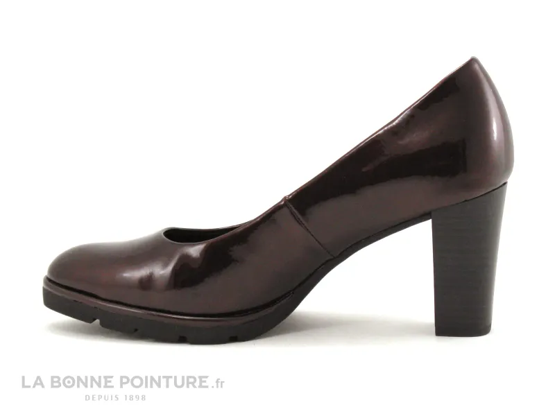 Achat chaussures Marco Tozzi Femme Escarpin, vente Marco Tozzi 2-22457-21 bordeaux verni - Escarpin talon haut