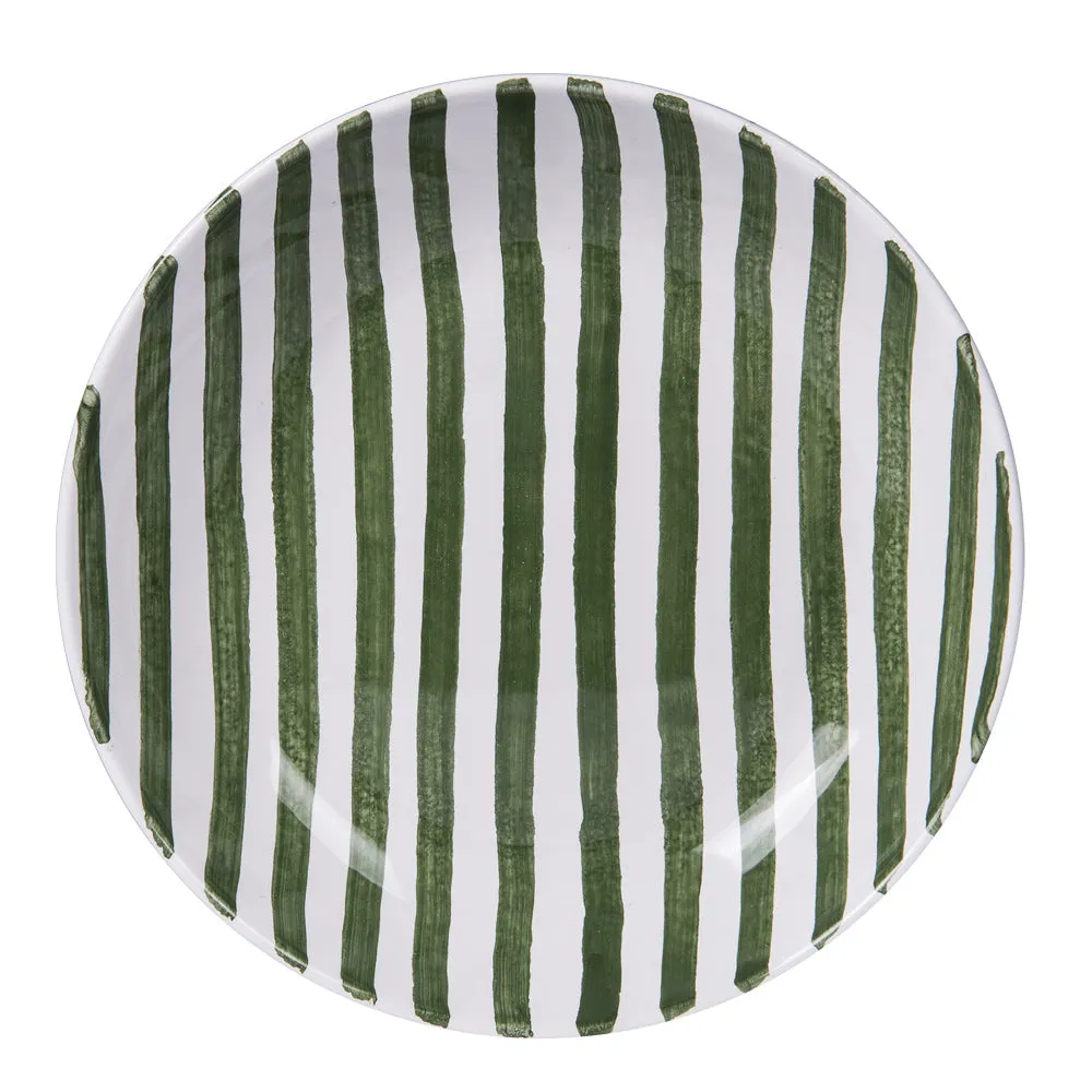 Assiette creuse Santiago vert 22 cm (lot de 6) Table passion 