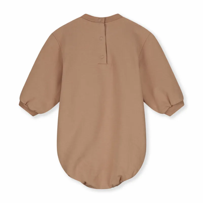 Barboteuse sweat romper - Biscuit