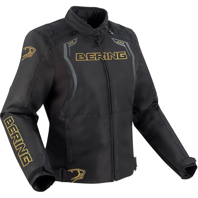 Blouson LADY SWEEK BERING noir/or - MAXXESS.FR, Blouson moto textile