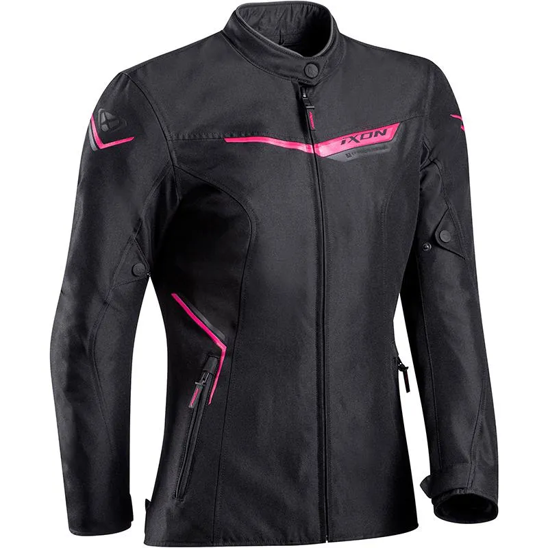 Blouson SLASH LADY IXON noir fuchsia - MAXXESS.FR, Blouson moto textile