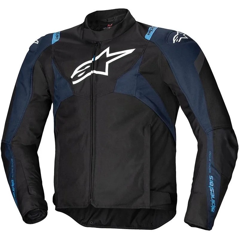 Blouson T-JAWS V4 WP ALPINESTARS noir/bleu - MAXXESS.FR, Blouson moto textile