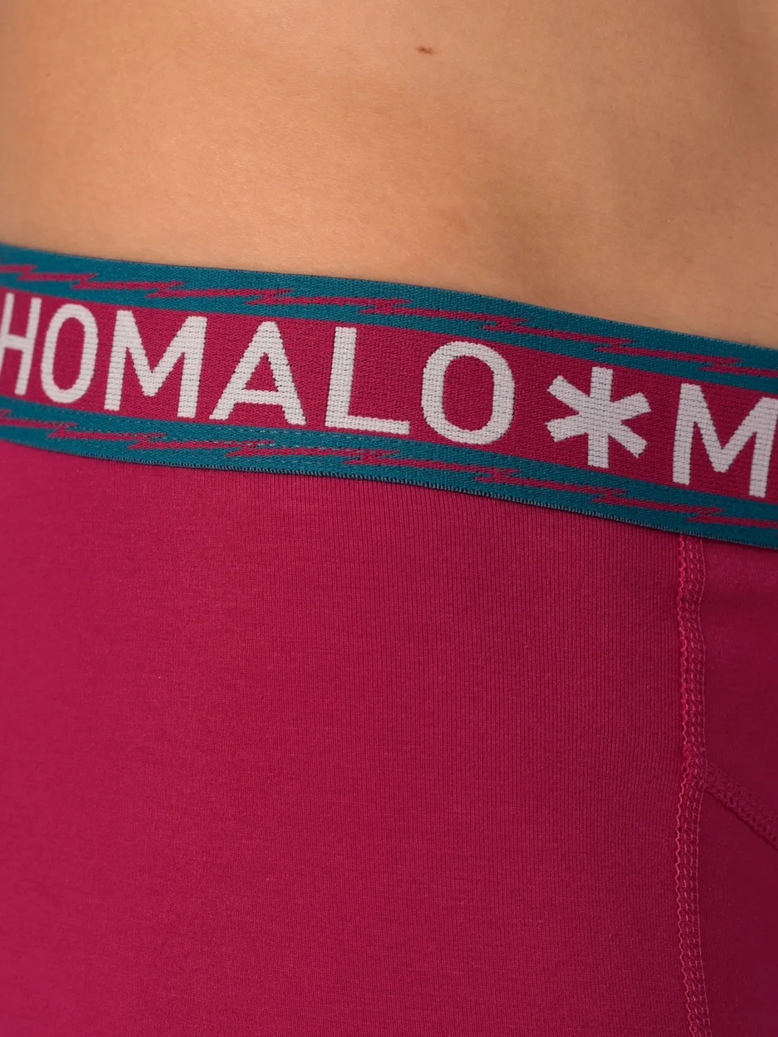Boxer Muchachomalo Men Short Solid Red/Green (2 pièces)