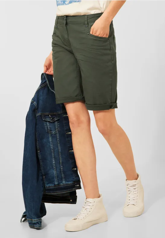 CECIL Short loose fit de couleur unie  - Style NEW YORK