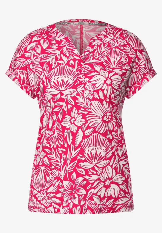 CECIL T-shirt avec motif floral 