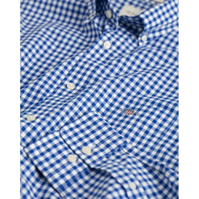 Chemise regular fit en popeline à carreaux vichy