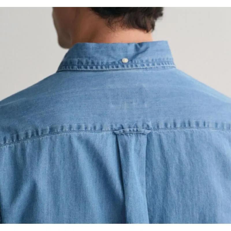 Chemise regular fit indigo