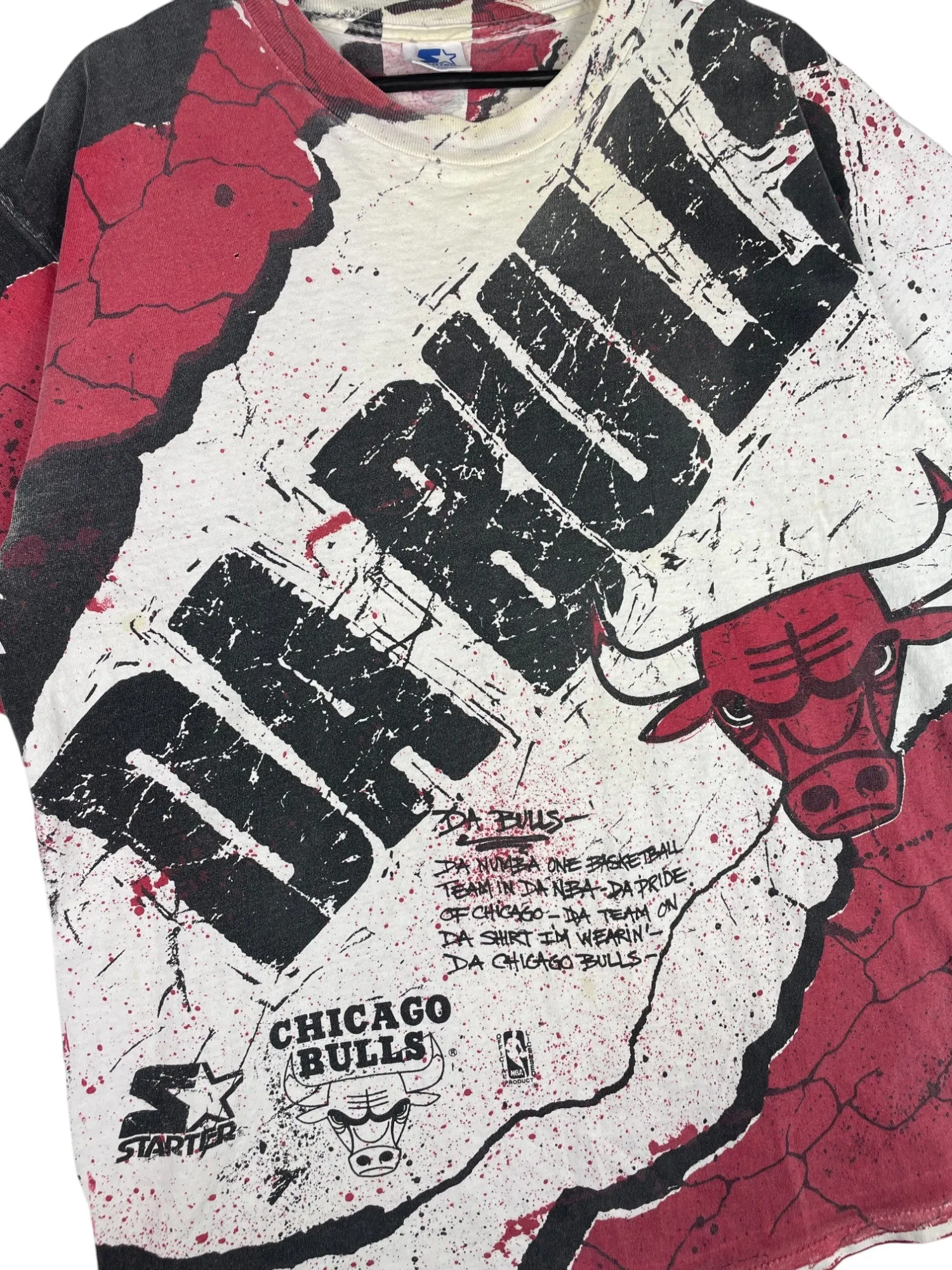 Chicago Bulls All-Over Print Starter T-Shirt