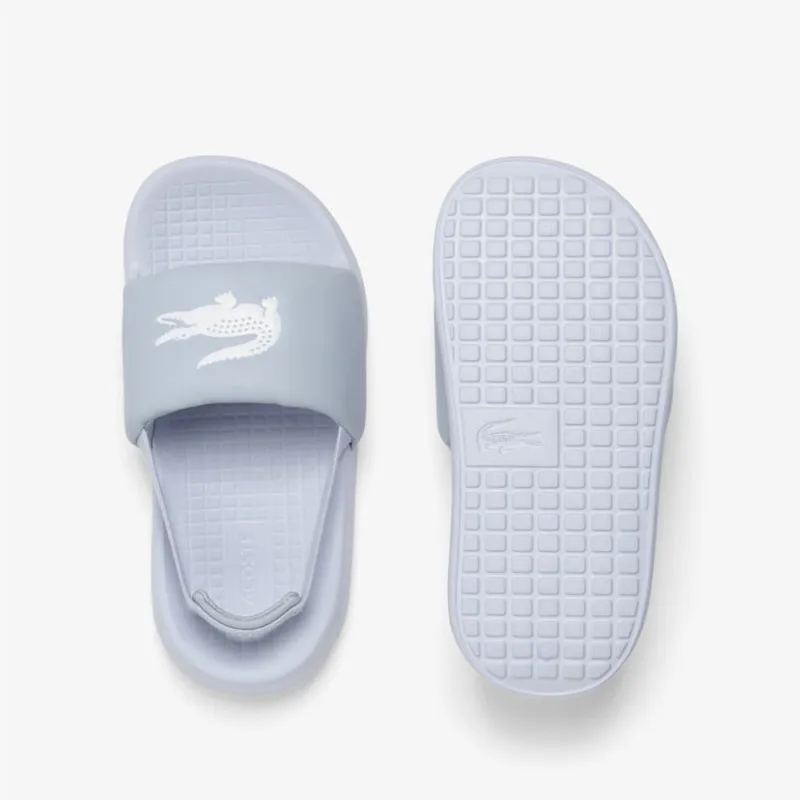 CLAQUETTES LACOSTE BÉBÉ BLEU CLAIR SERVE SLIDE 1.