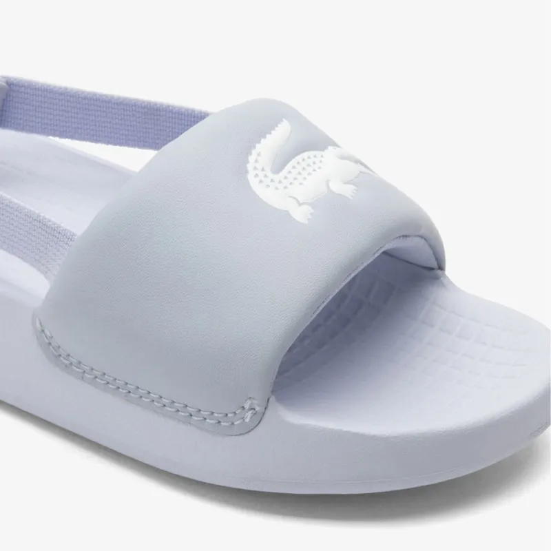CLAQUETTES LACOSTE BÉBÉ BLEU CLAIR SERVE SLIDE 1.