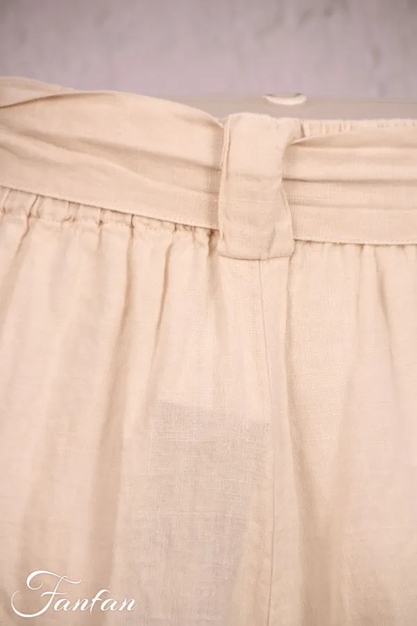 Elemente Clemente Pantalon Tonk sabbia écru