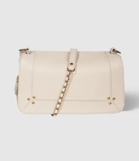 JEROME DREYFUSS Partager  Sac Bobi Cuir Écru Grainé  