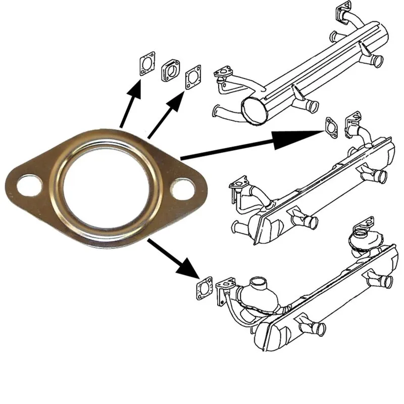 Joint d'échappement sur culasse pour moteur Type 1, 1200cc à 1600cc - Réf. 111251261B