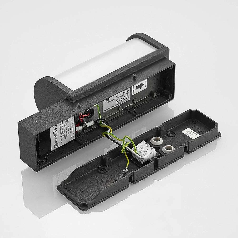 Jokum LED d’extérieurApplique Murale w/Sensor Graphite - Lucande