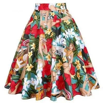 Jupe Année 50 Pin-Up Tendance