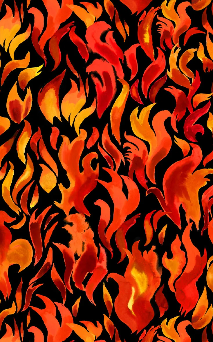 Jupe Midi motif Flammes