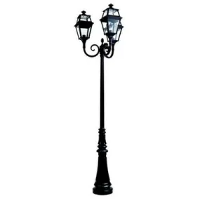 Lampadaire extérieur 3 lampes classique Roger Pradier Place des Vosges 2 Fonte d'aluminium