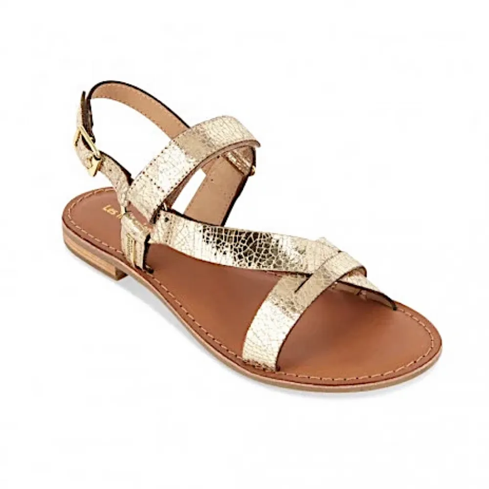 Les Tropeziennes sandales HARION Or en cuir