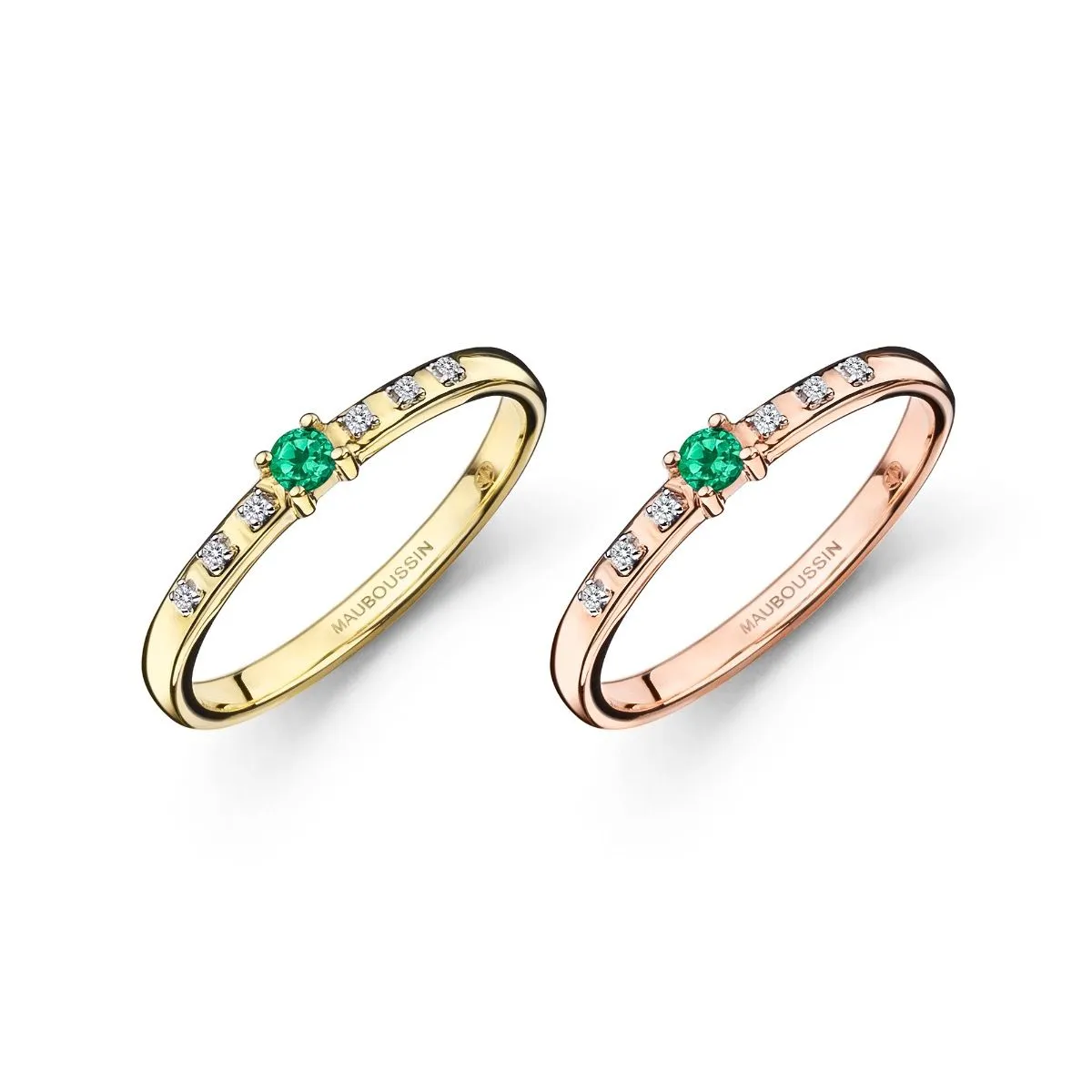 Mauboussin Bague Une Nouvelle Émotion dans la Ville, émeraude et diamants