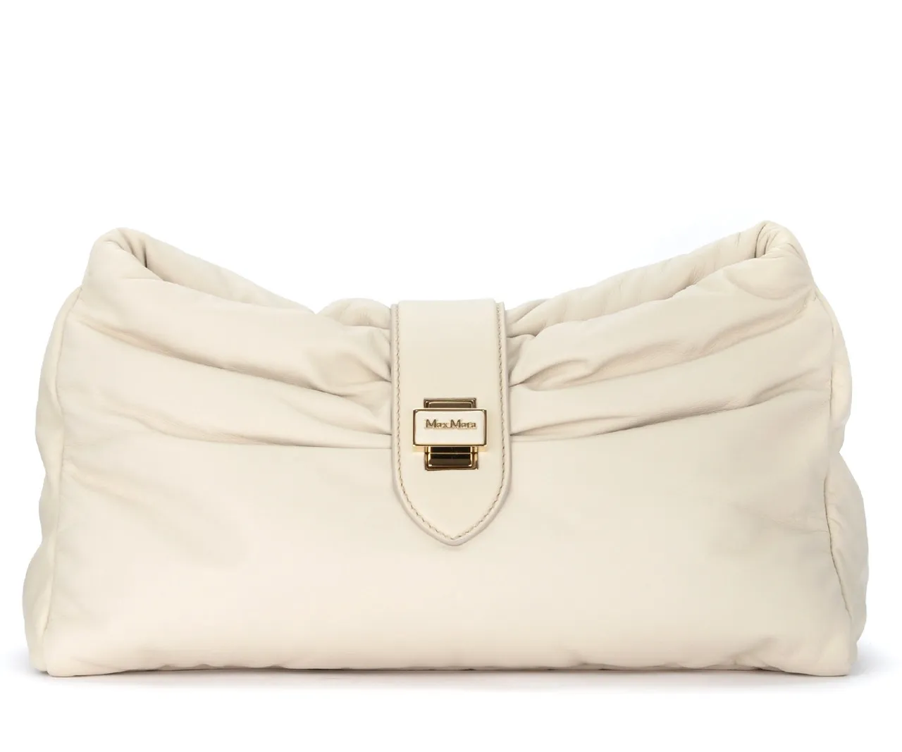 Max Mara Pochette Maxi Cuddlem en ivoire doux