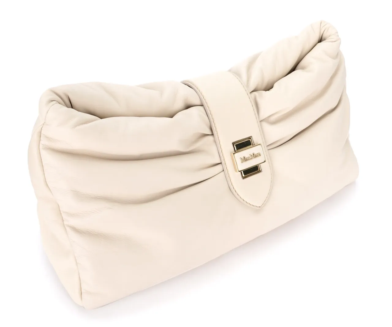 Max Mara Pochette Maxi Cuddlem en ivoire doux