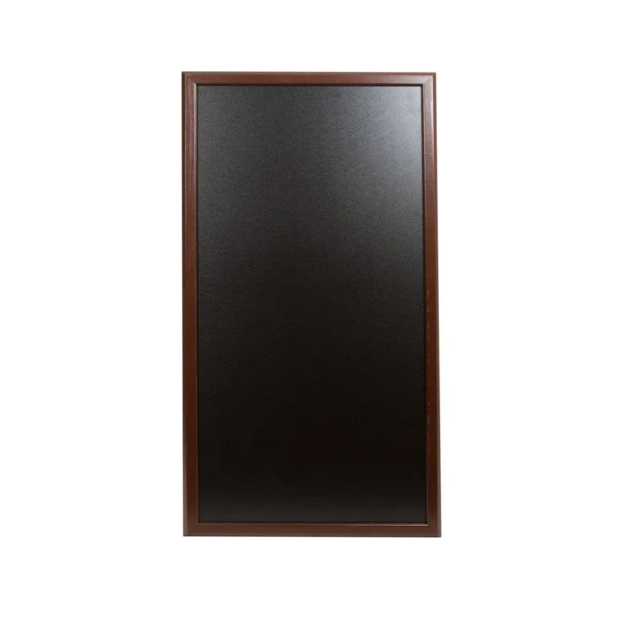 Panneau france nostalgie® ardoise murale cadre bois vernis chocolat