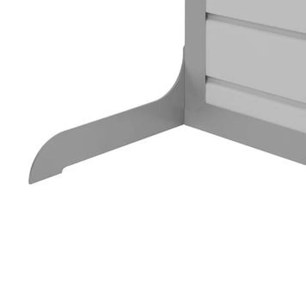 Panneau rainuré mobile flexislot construct-slim-blanc ral 9010- pied : argent