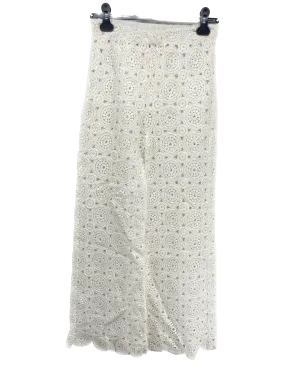 Pantalon blanc en crochet