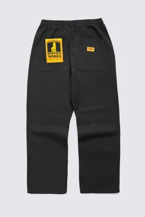 Pantalon de Chef en canvas - noir