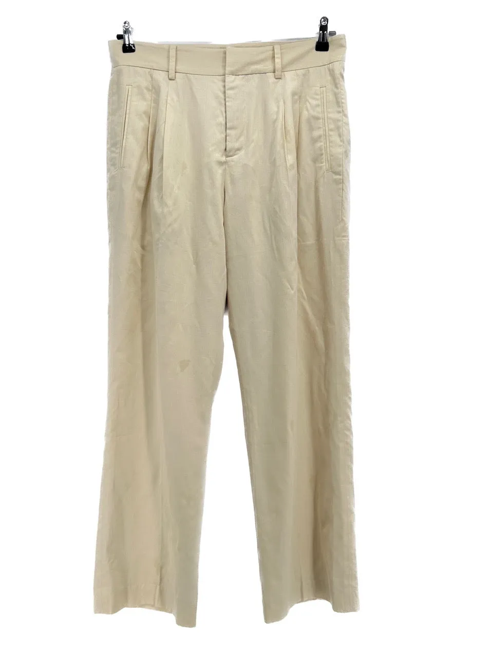 Pantalon en lin beige