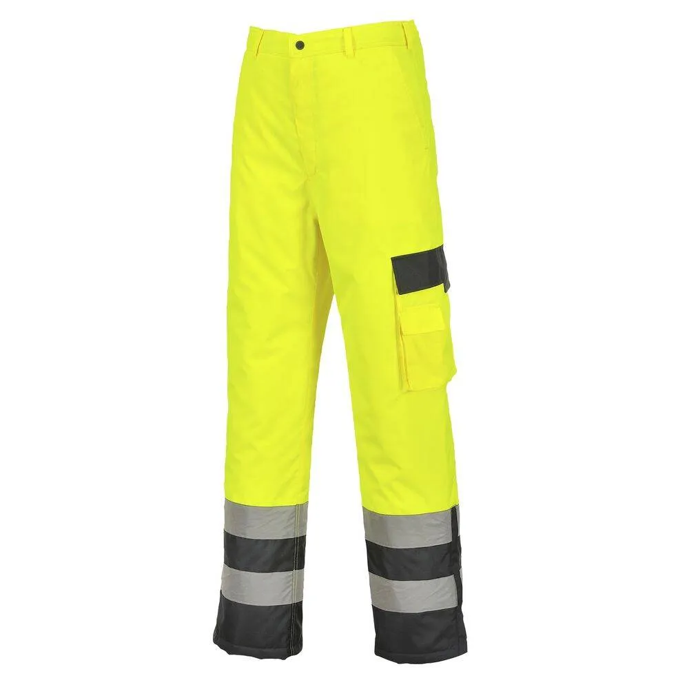 Pantalon Haute Visibilité Multipoche Portwest Doublé Contraste