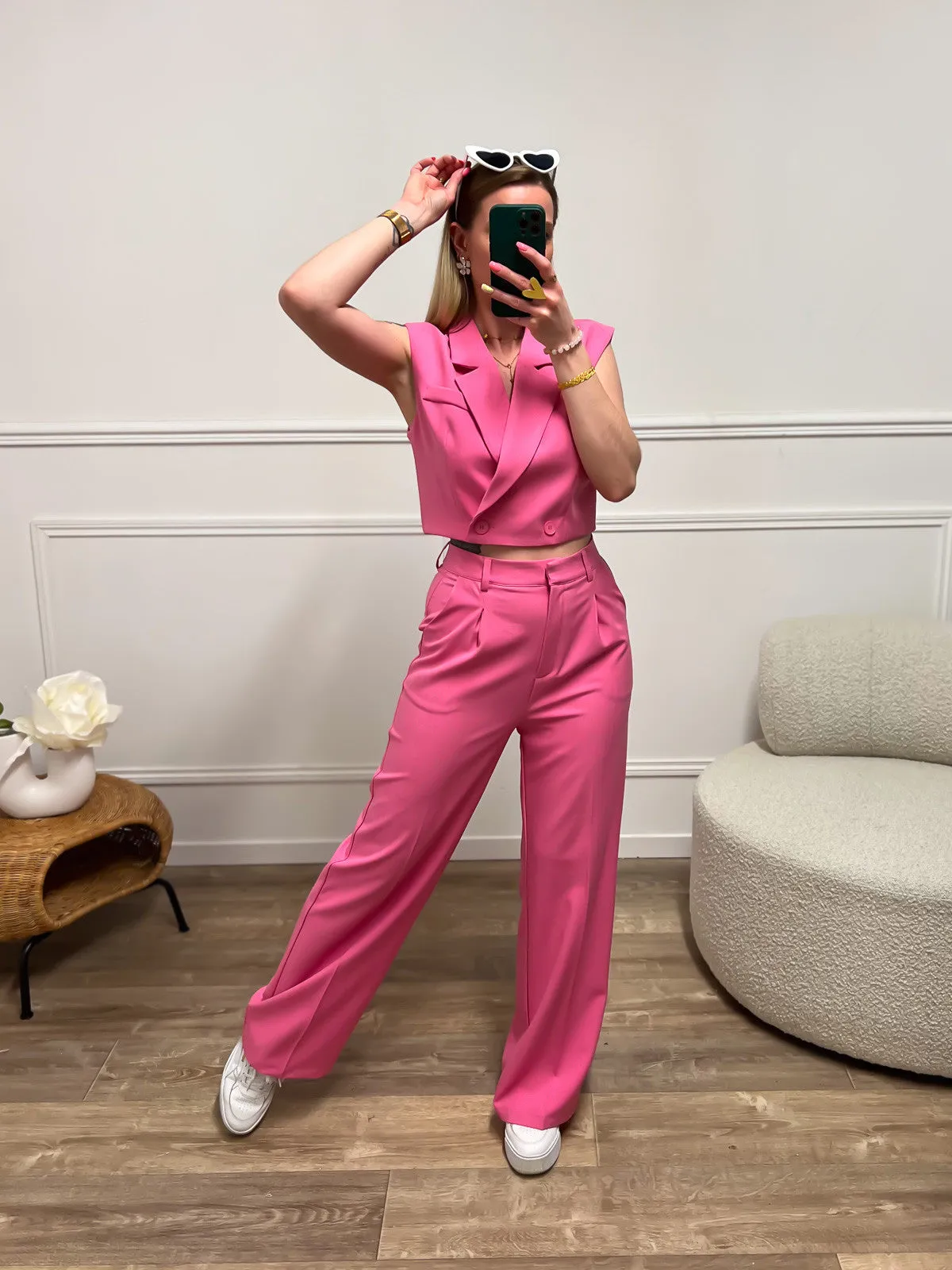 Pantalon ORIANE rose