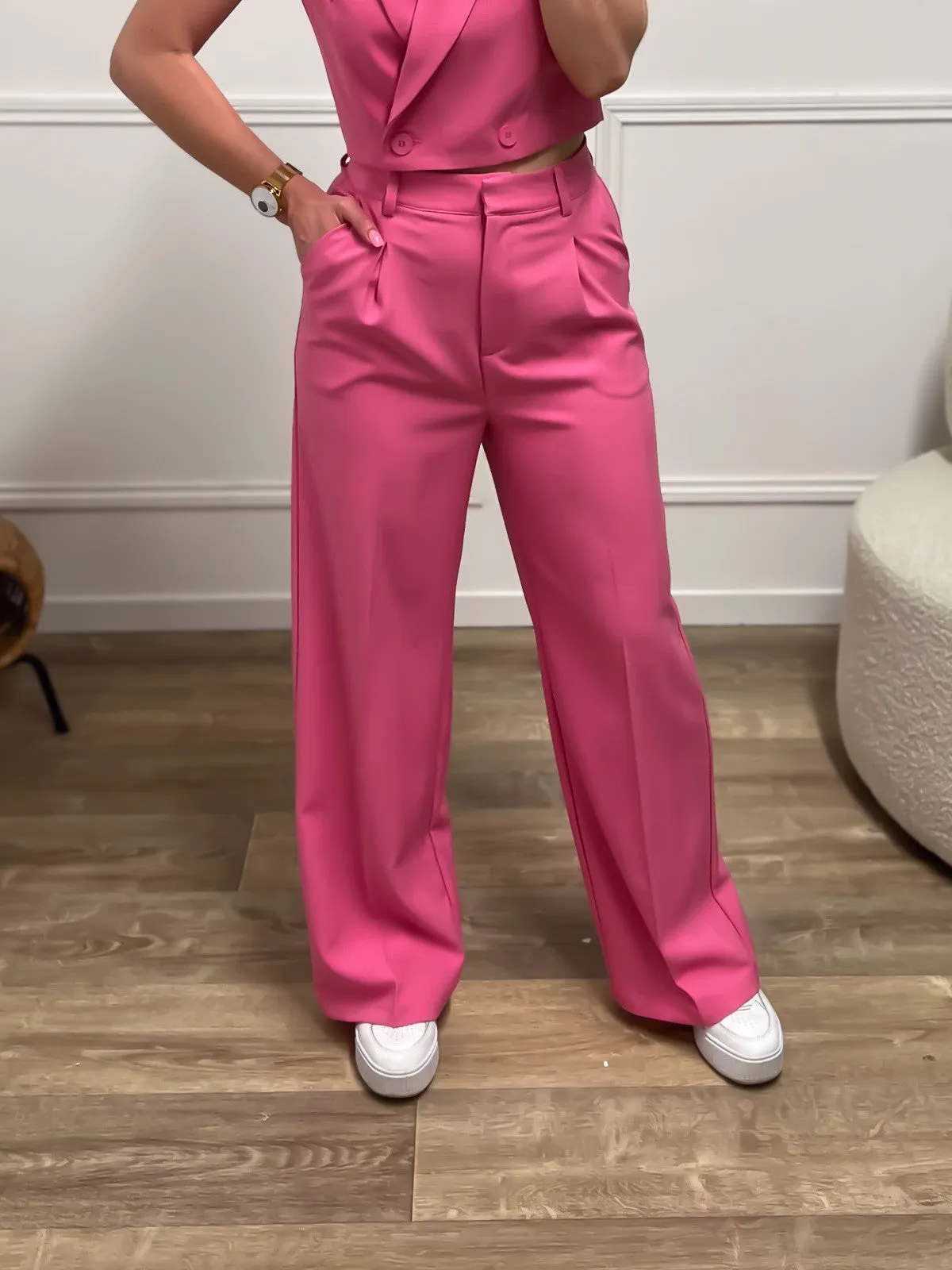 Pantalon ORIANE rose