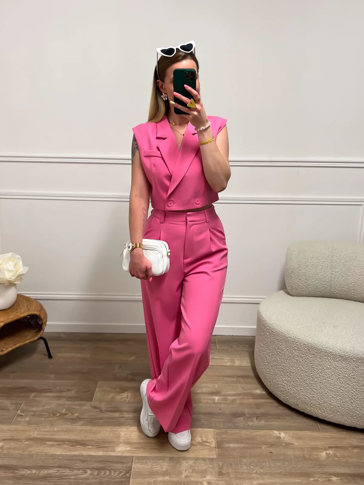 Pantalon ORIANE rose