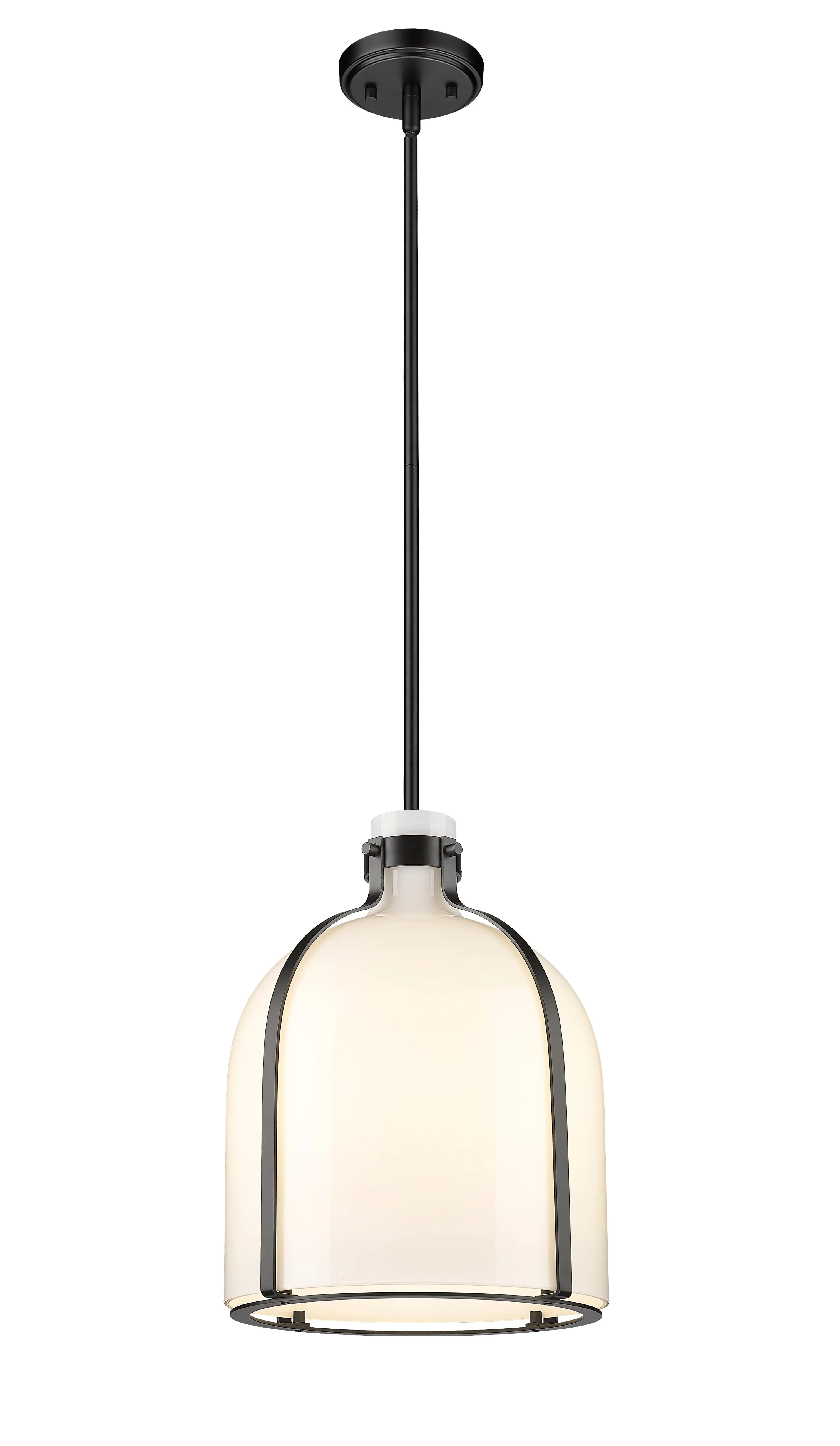 PEARSON Suspension simple Noir - 818-12MB | Z-LITE