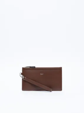 Pochette en cuir avec dragonne