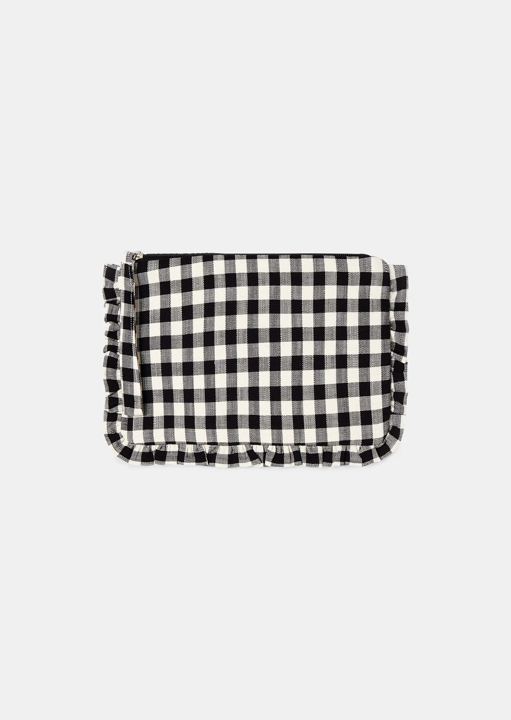 Pochette Sabrina noire en vichy
