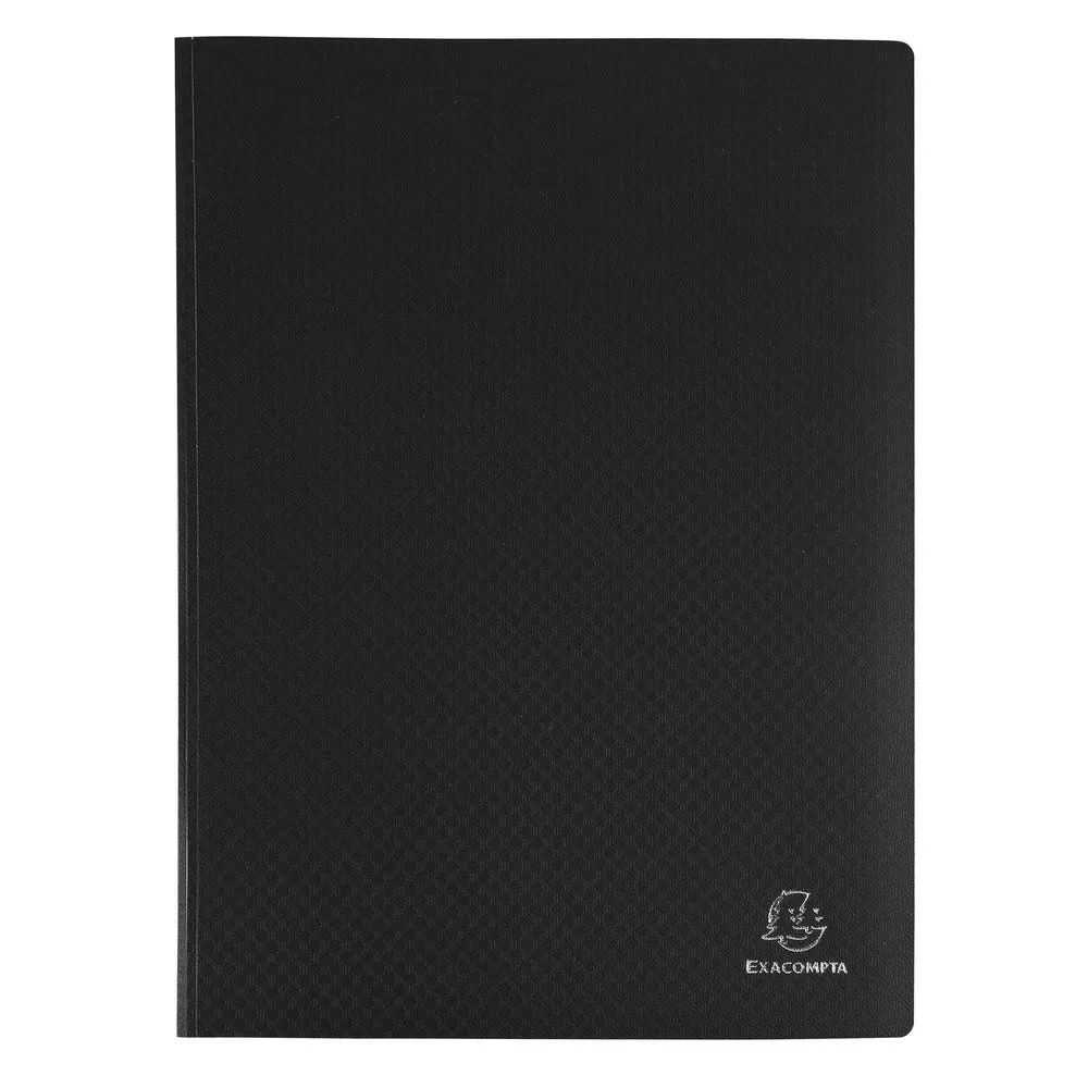 Protège-documents en polypropylène souple opak 200 vues A4 noirx8