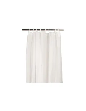 Rideau de douche 120 x 200 cm textile Blanc - SEALSKIN