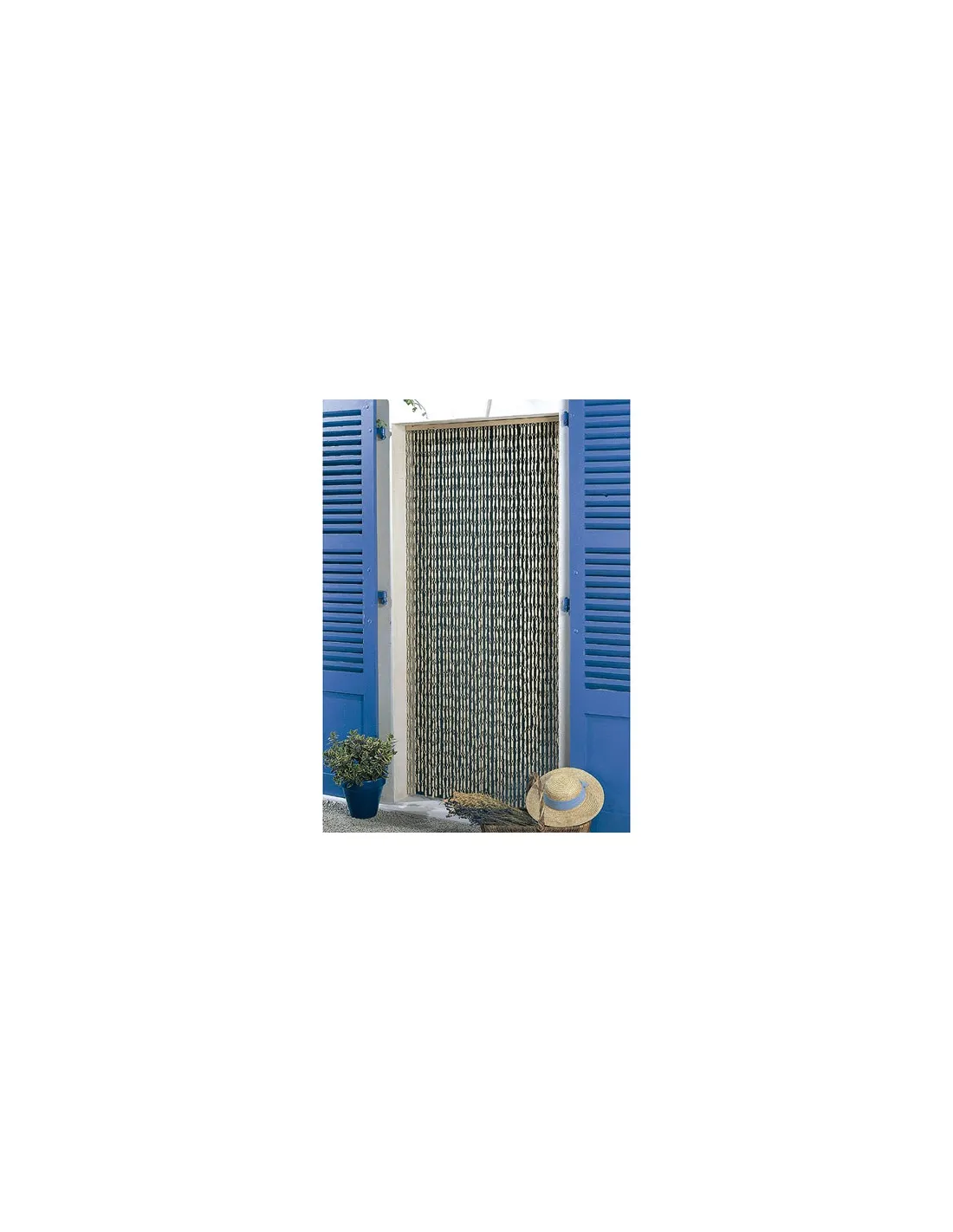 Rideau portière e107 naturel 100x220 - MOREL - 119222