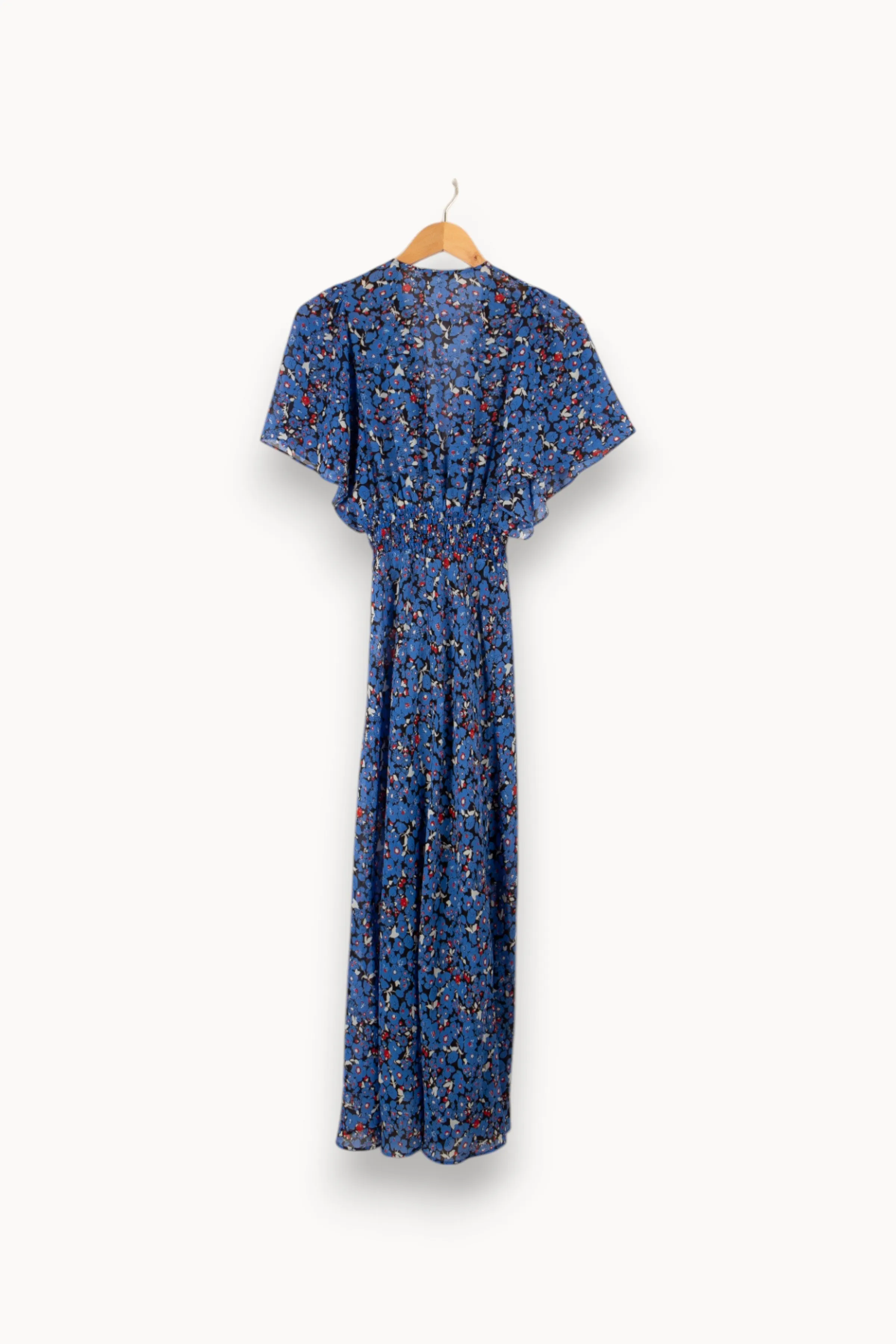 Robe bleue à motif floral - Taille S/36