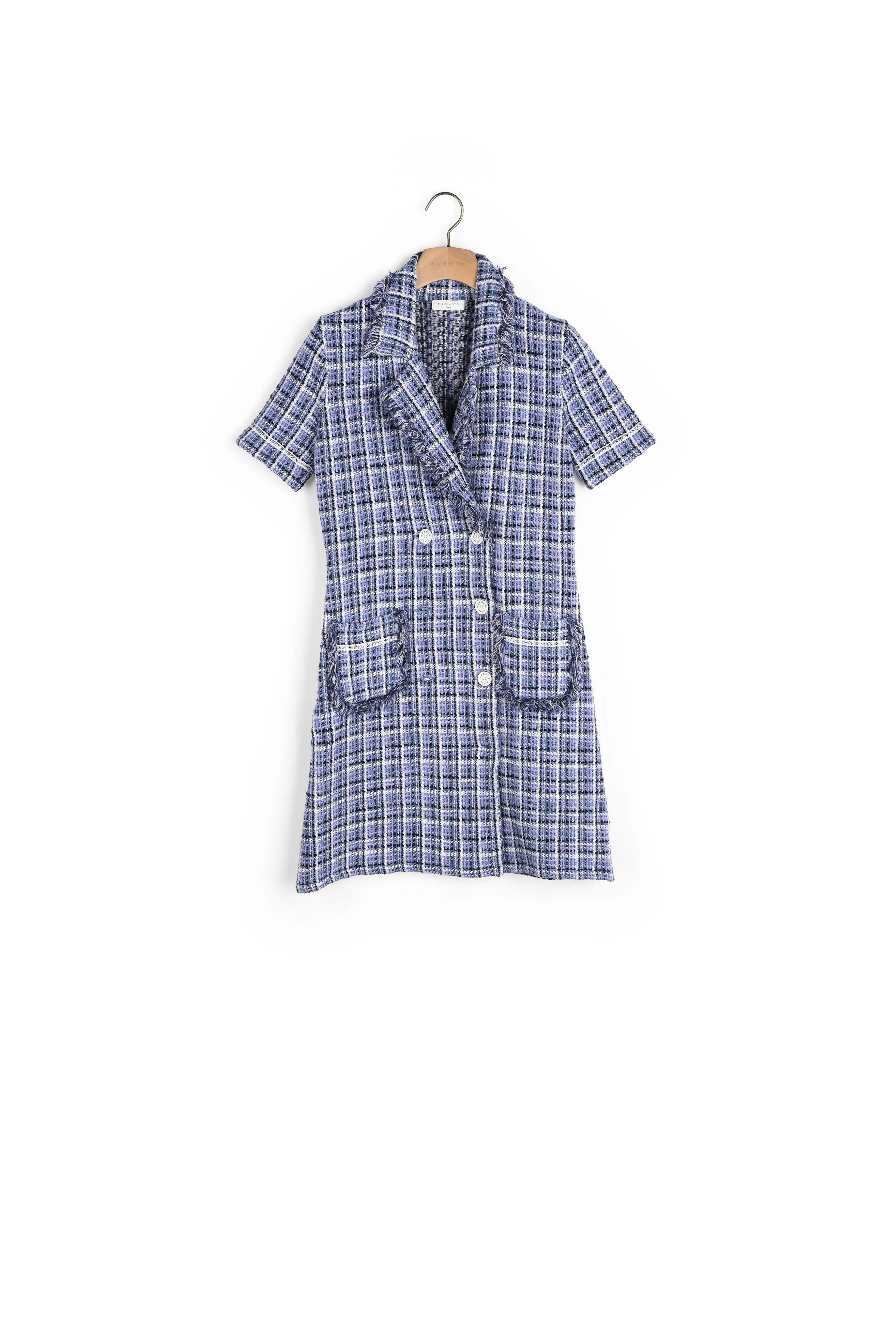 Robe courte en tweed