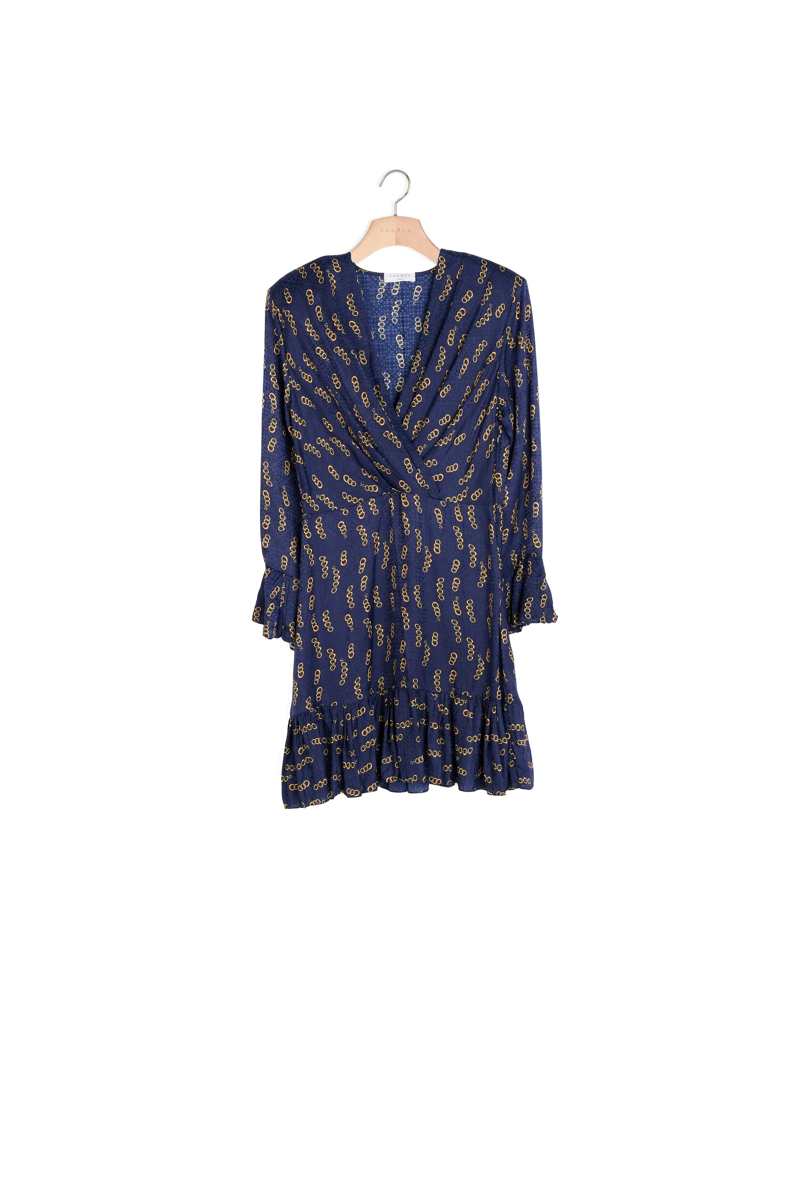 Robe courte imprimée à volants