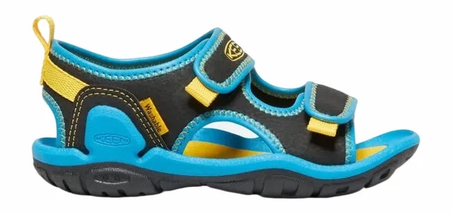 Sandales Keen Younger Kids Knotch Creek Open-Toe black Vivid Blue
