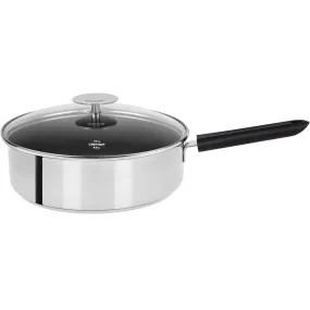 Sauteuse inox avec anti-adhésif Exceliss+ - Noir 24cm Cristel 