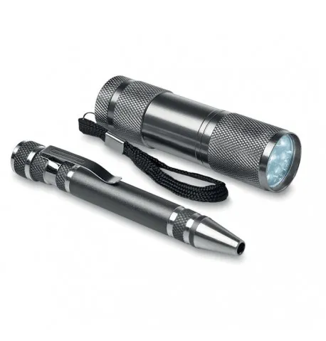 Set lampe torche et tournevis avec Coffret Luxe à Personnaliser 