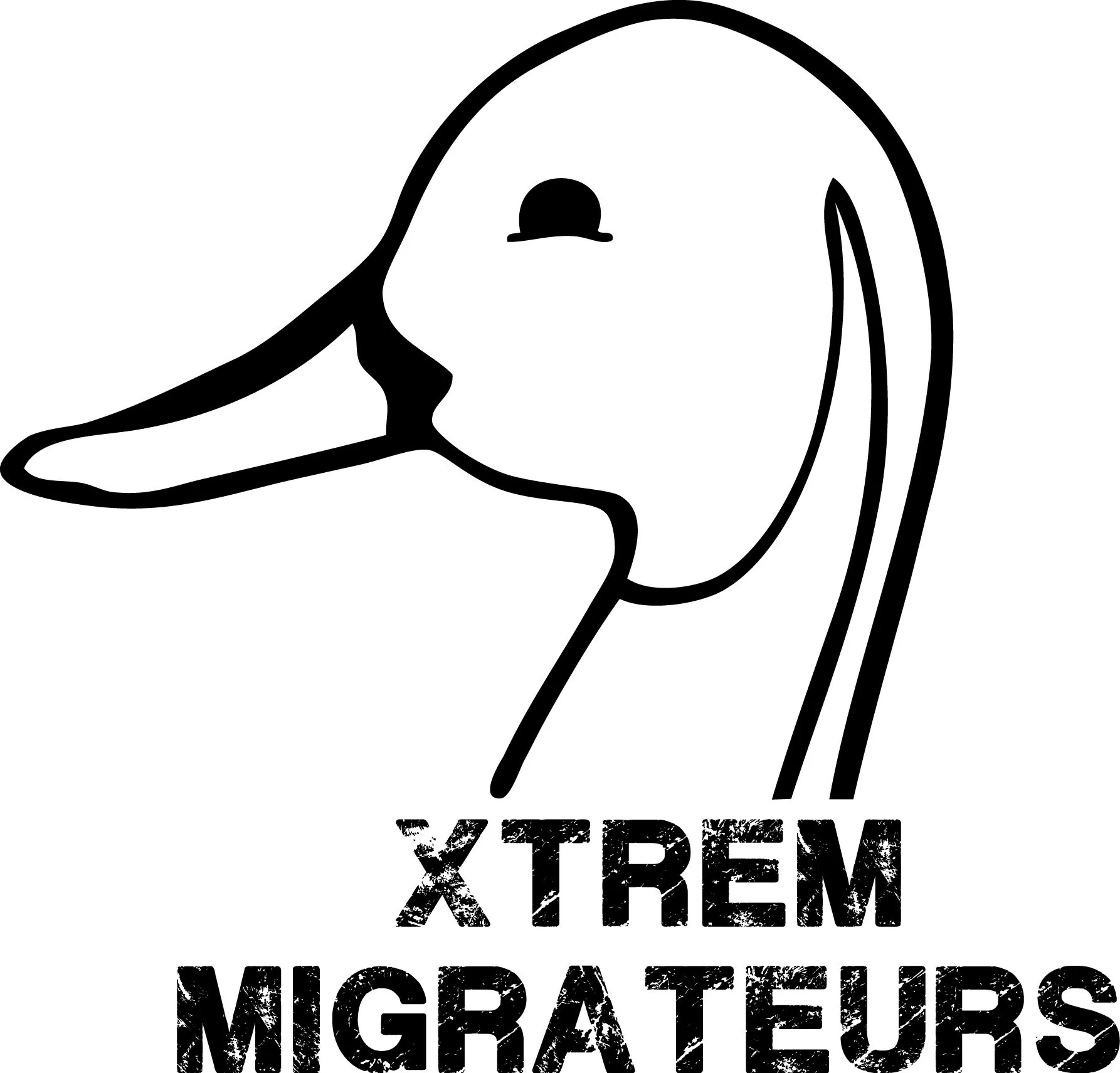Sweat capuche marron XTREM MIGRATEURS