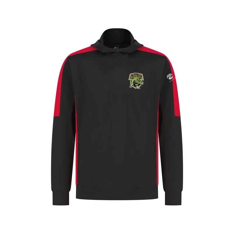Sweat capuche sport contrasté