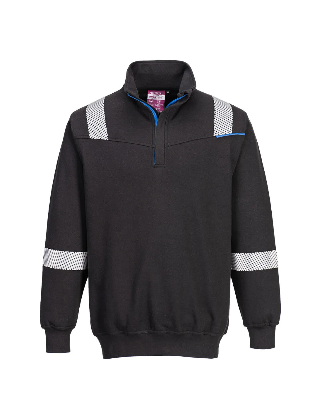 Sweat résistant à la flamme WX3 - XXXL - Noir - PORTWEST - - FR710BKRXXXLPORTWEST